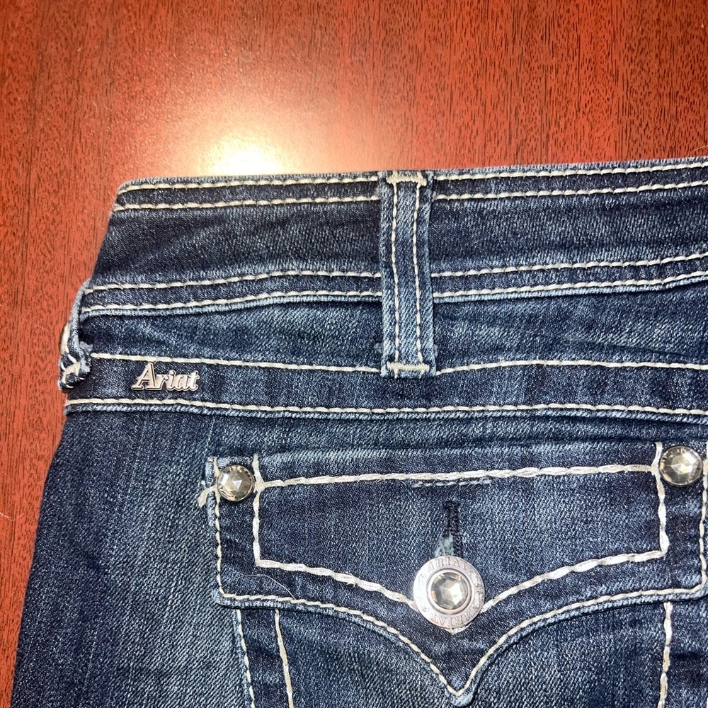 Ariat Ruby Dark Blue Flare Jeans - Picture 7 of 7